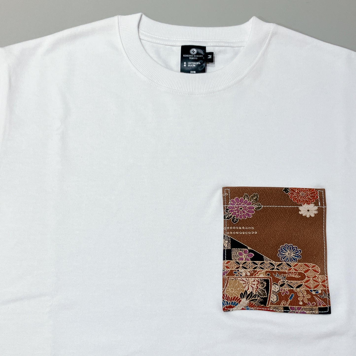 【Size:M】着物Tシャツ White 04