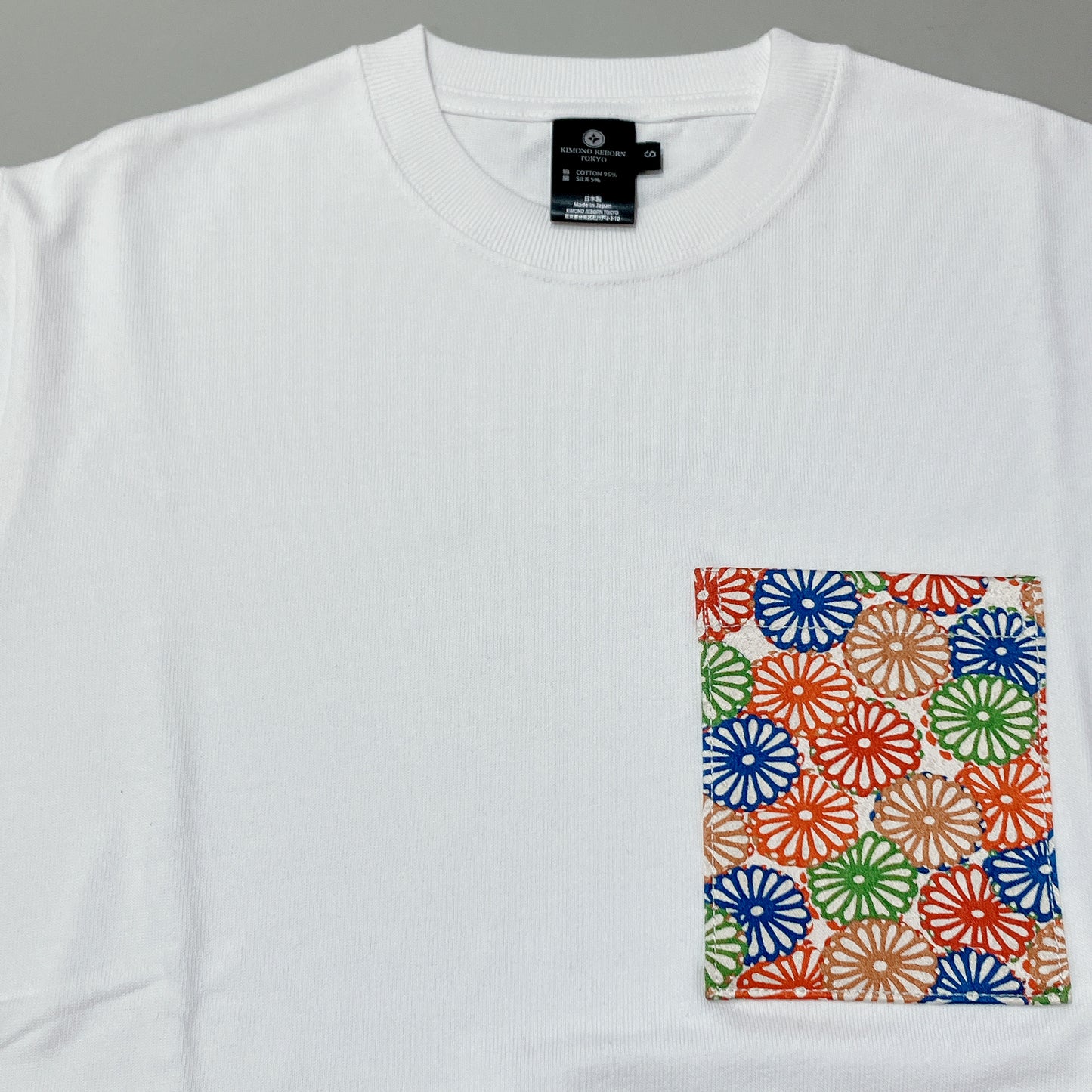 【Size:S】Kimono T-shirt,White 02