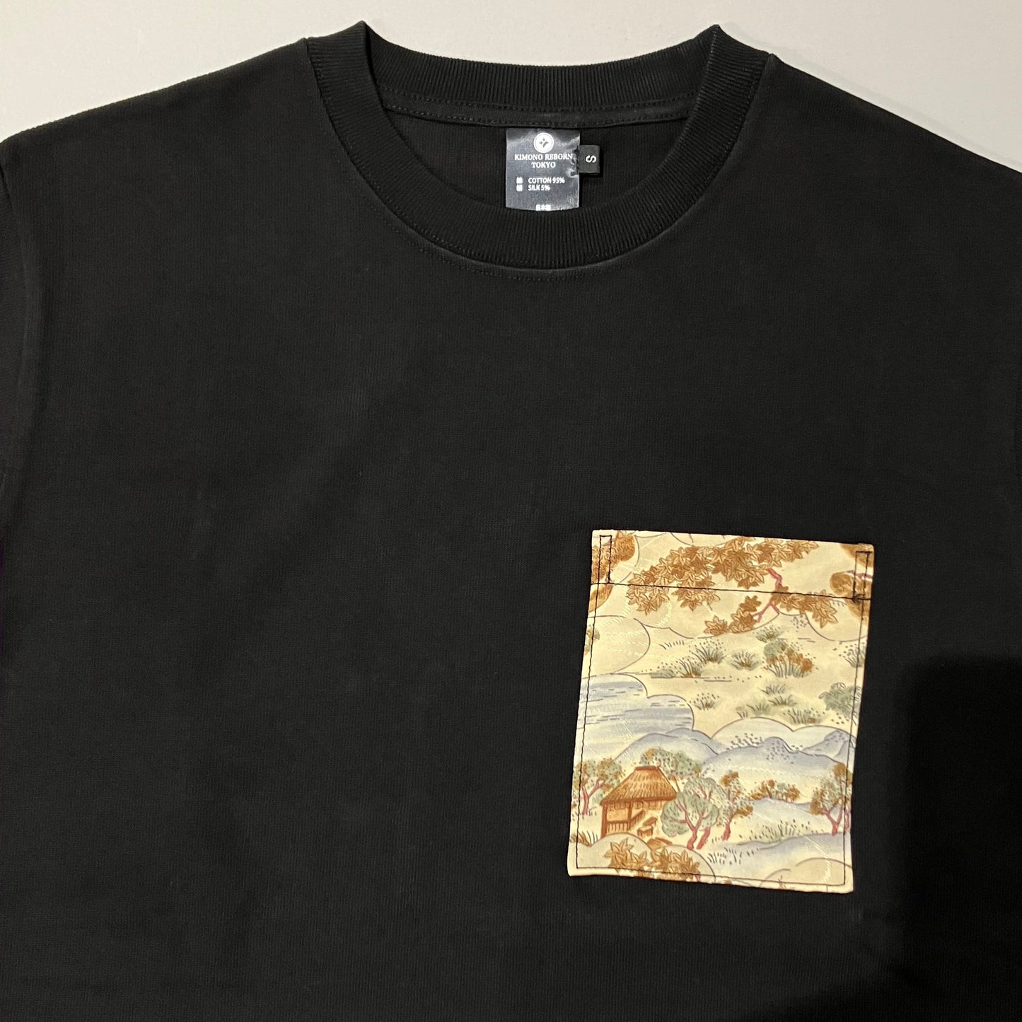 【Size:S】Kimono T-shirt, Black 13