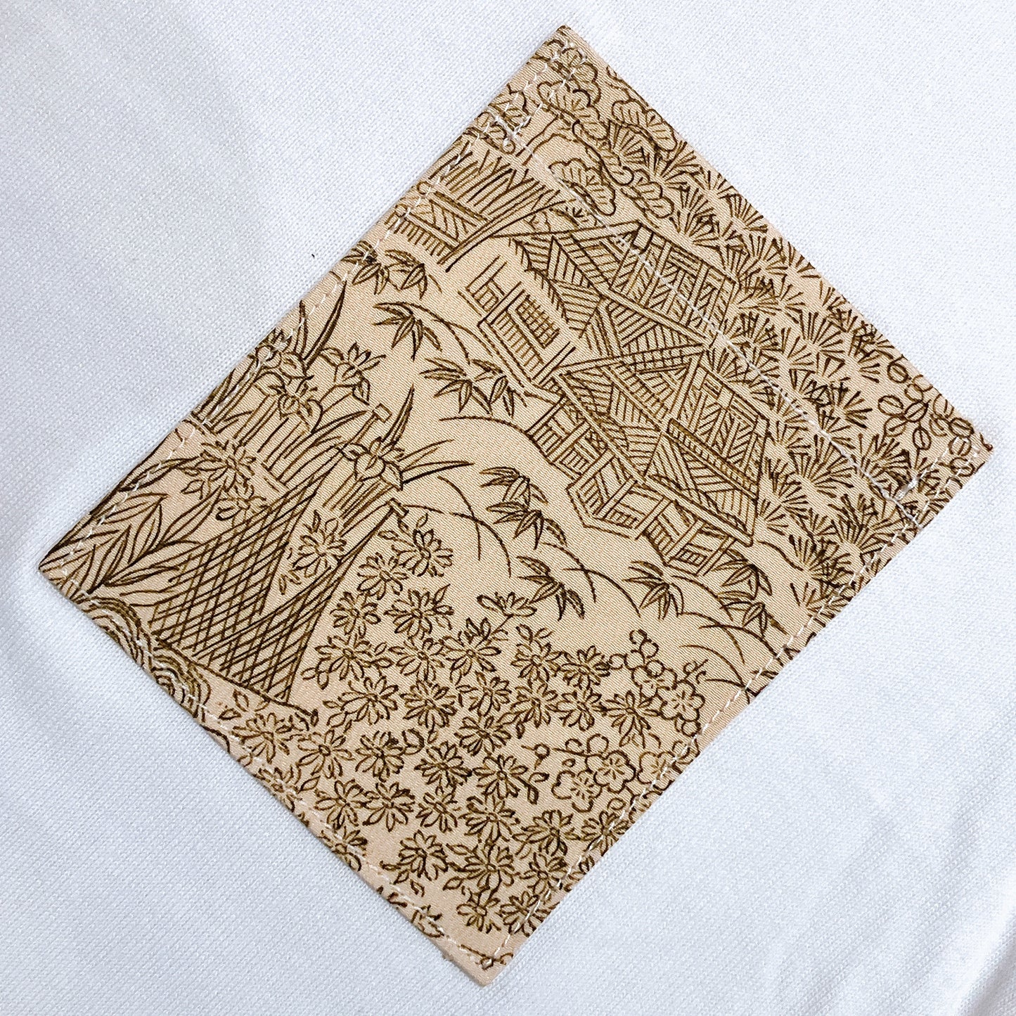 【Size:S】Kimono T-shirt,White 015