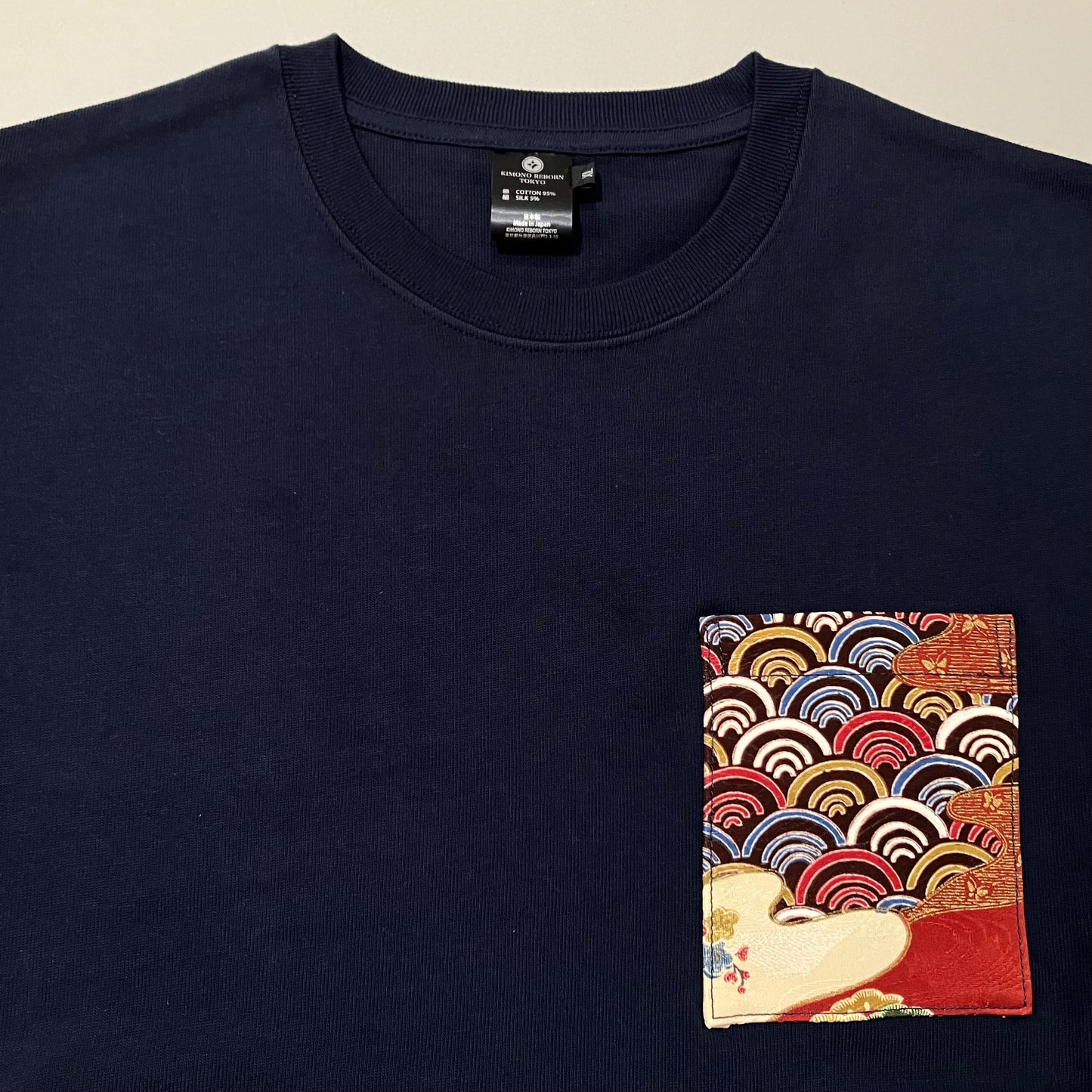 【Size:XL】着物Tシャツ Navy 23