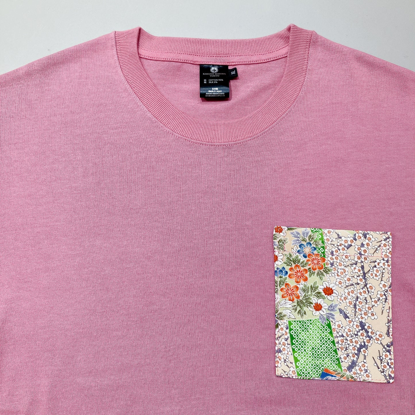 【Size:XL】Kimono T-shirt,Pink 09