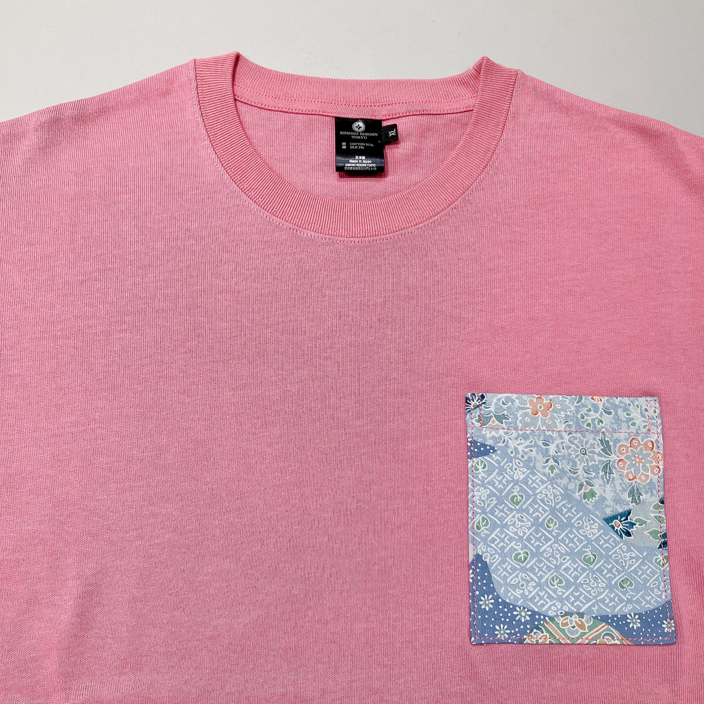 【Size:XL】Kimono T-shirt,Pink 10