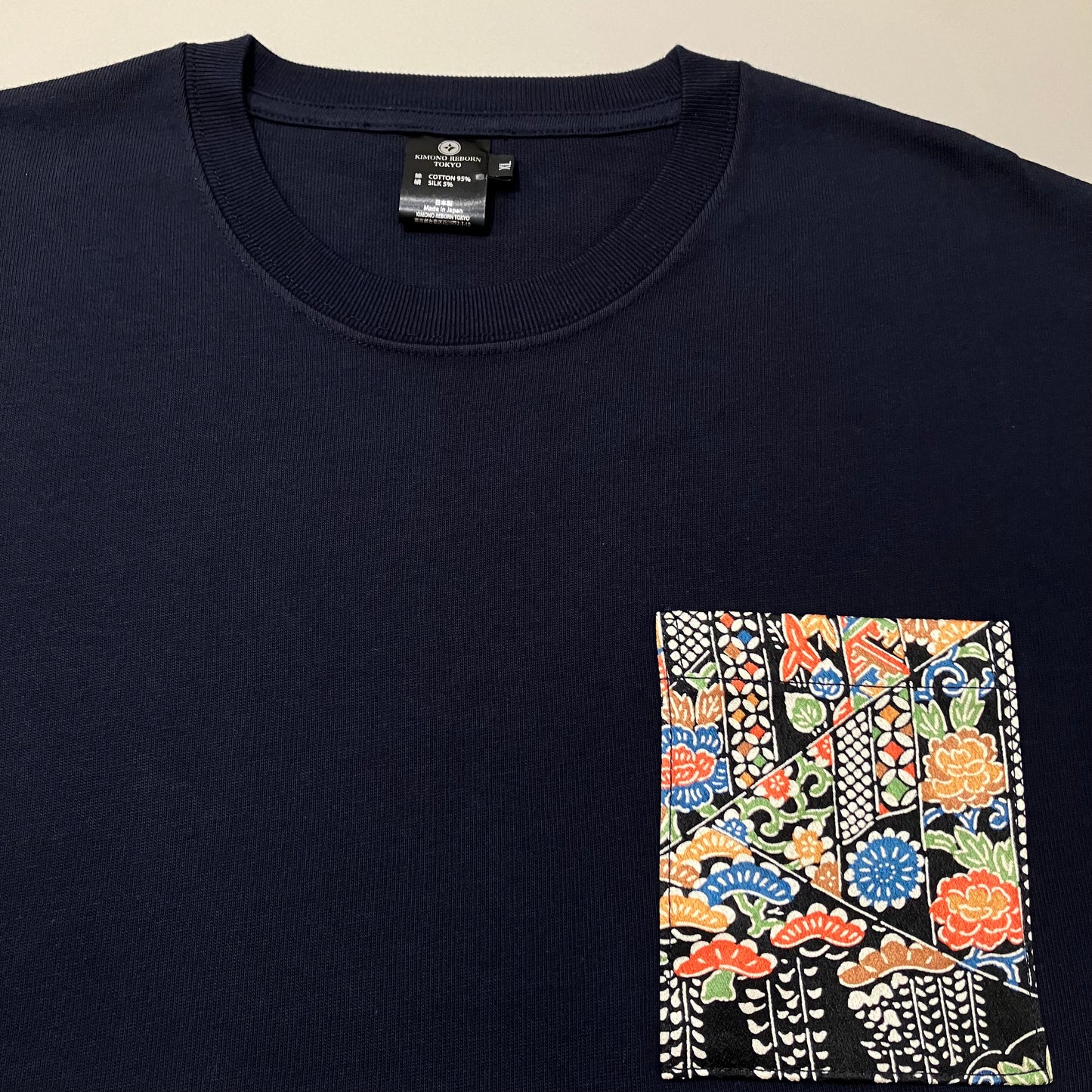 【Size:XL】着物Tシャツ Navy 25