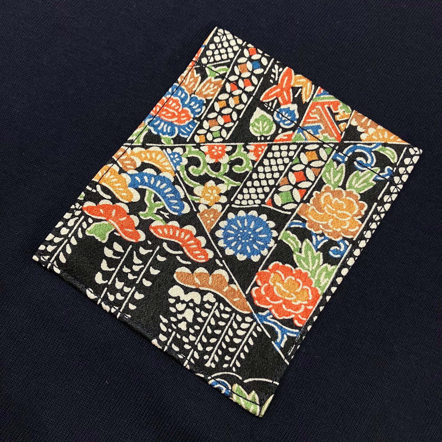 【Size:XL】着物Tシャツ Navy 25