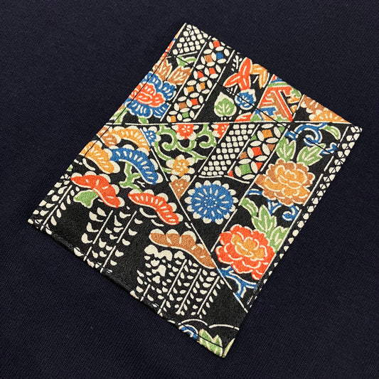 【Size:XL】Kimono T-shirt, Navy 25