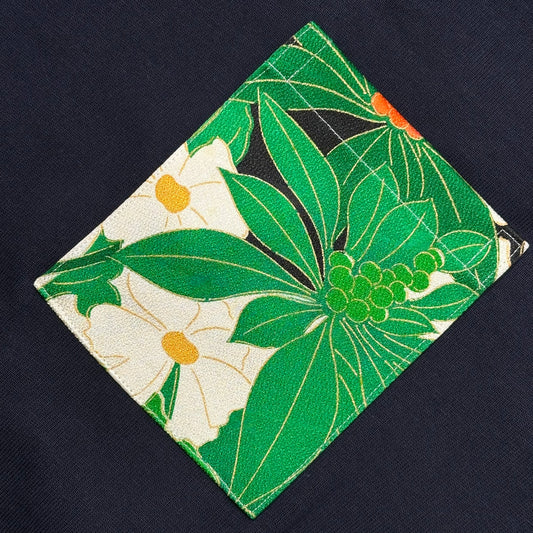 【Size:XXL】Kimono T-shirt, Navy 33