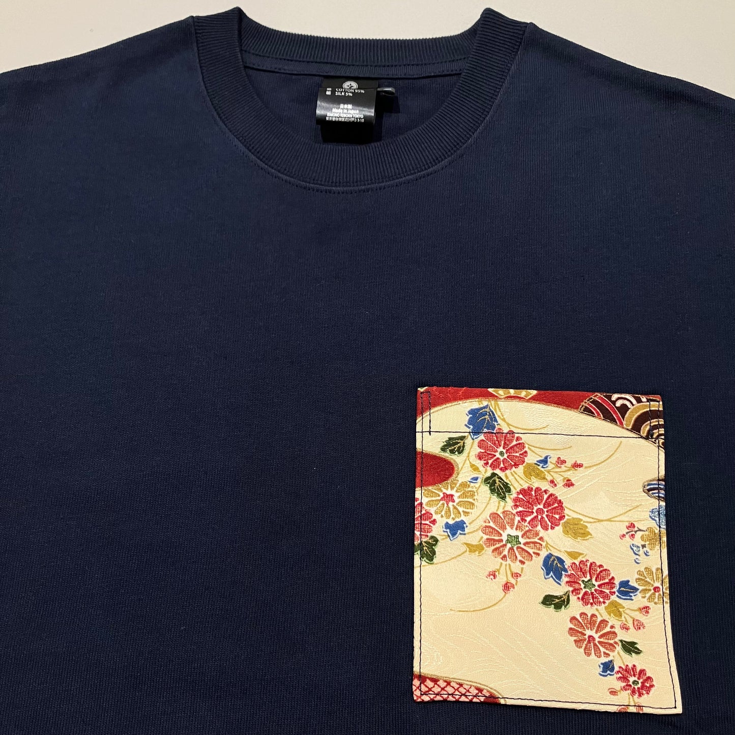 【Size:M】着物Tシャツ Navy 20