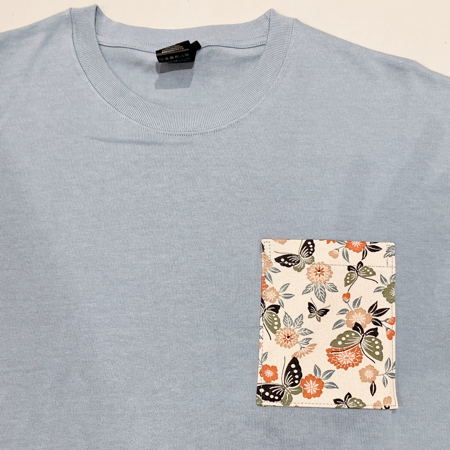 【Size:3XL】Kimono T-shirt, Sky Blue 36