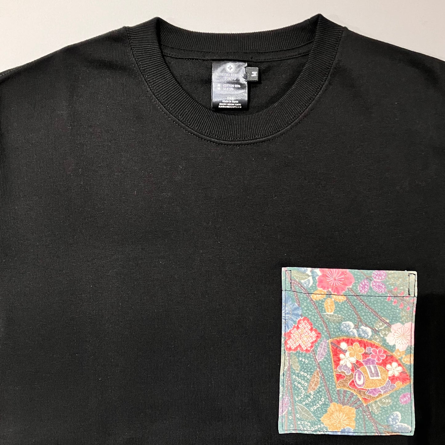 【Size:M】Kimono T-shirt, Black 16