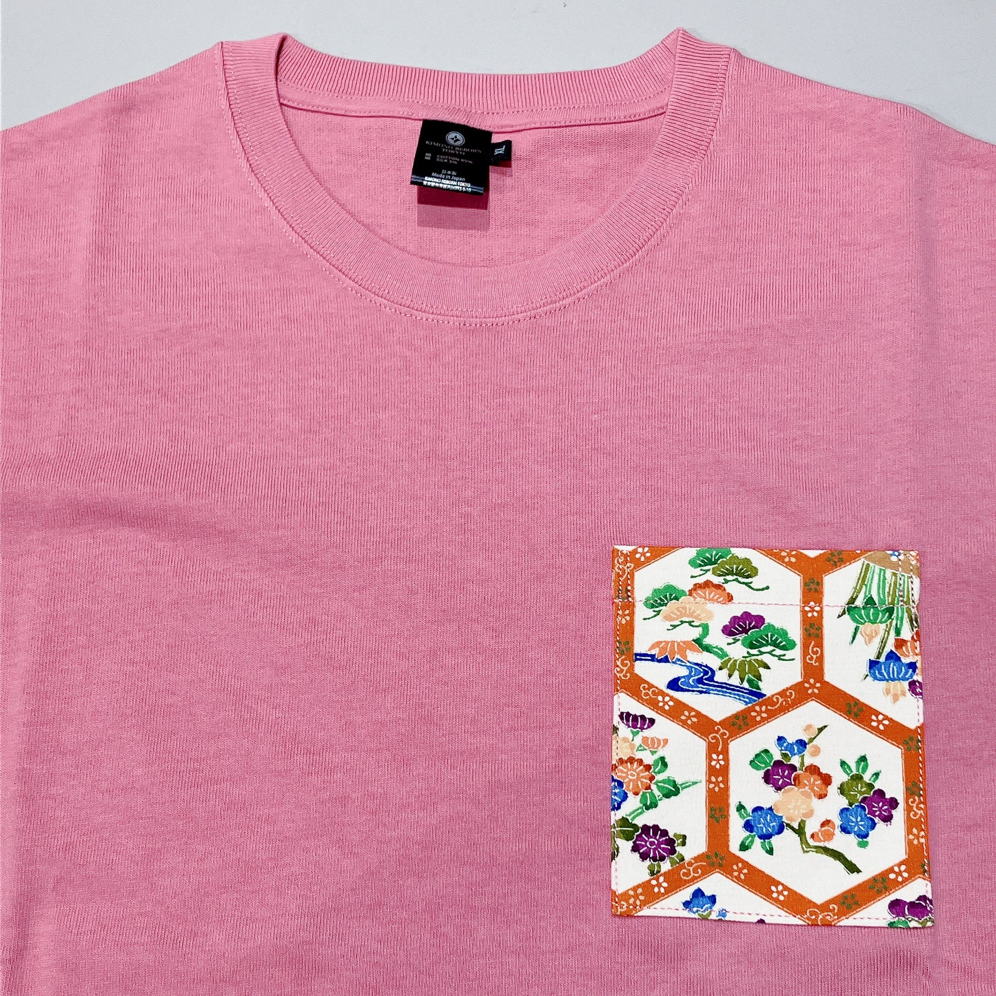 【Size:XL】Kimono T-shirt,Pink 11