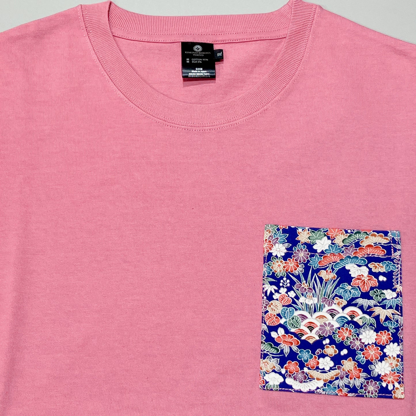 【Size:XL】Kimono T-shirt,Pink 12