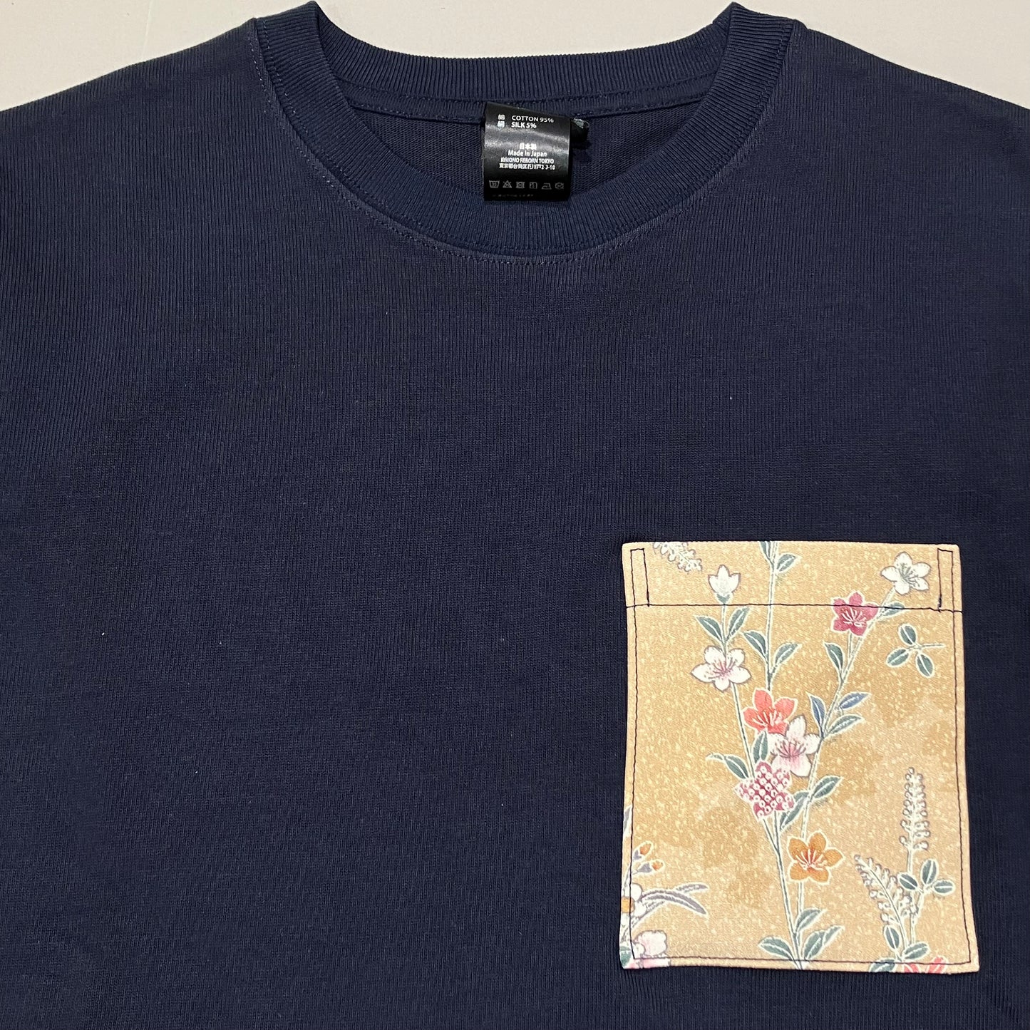 【Size:S】Kimono T-shirt, Navy 22