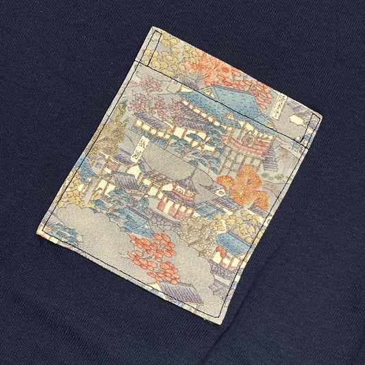 【Size:S】着物Tシャツ Navy 23