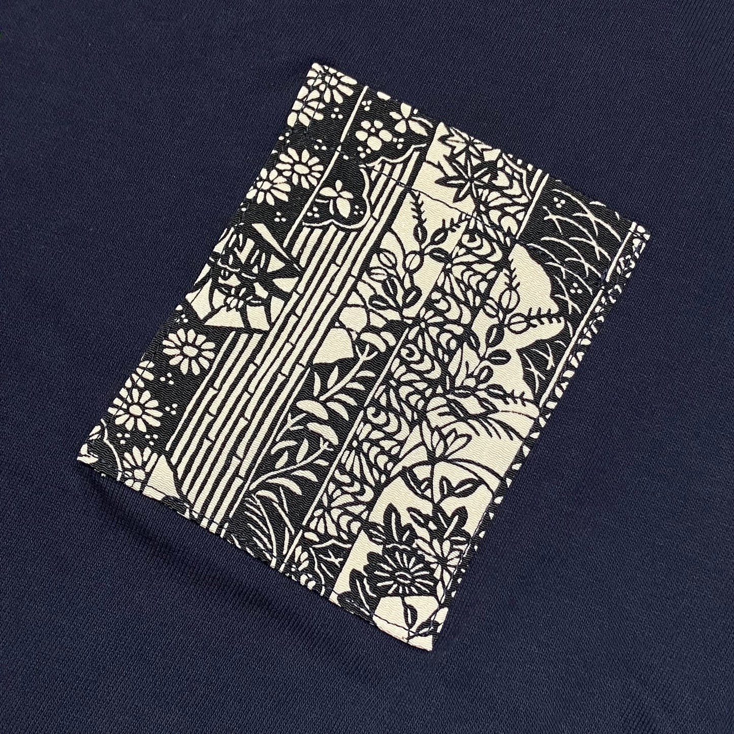 【Size:L】着物Tシャツ Navy 23