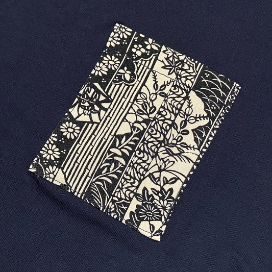 【Size:XL】Kimono T-shirt, Navy 27