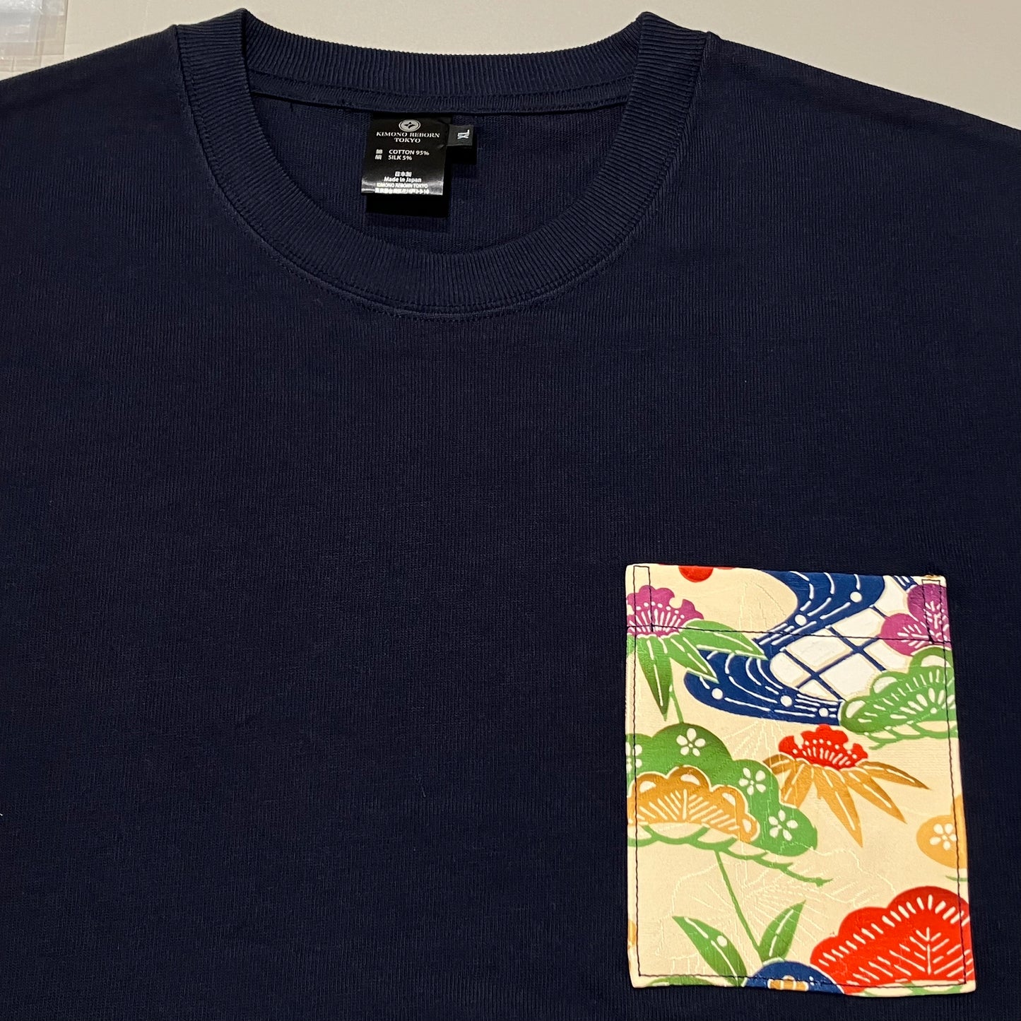 【Size:XL】着物Tシャツ Navy 29