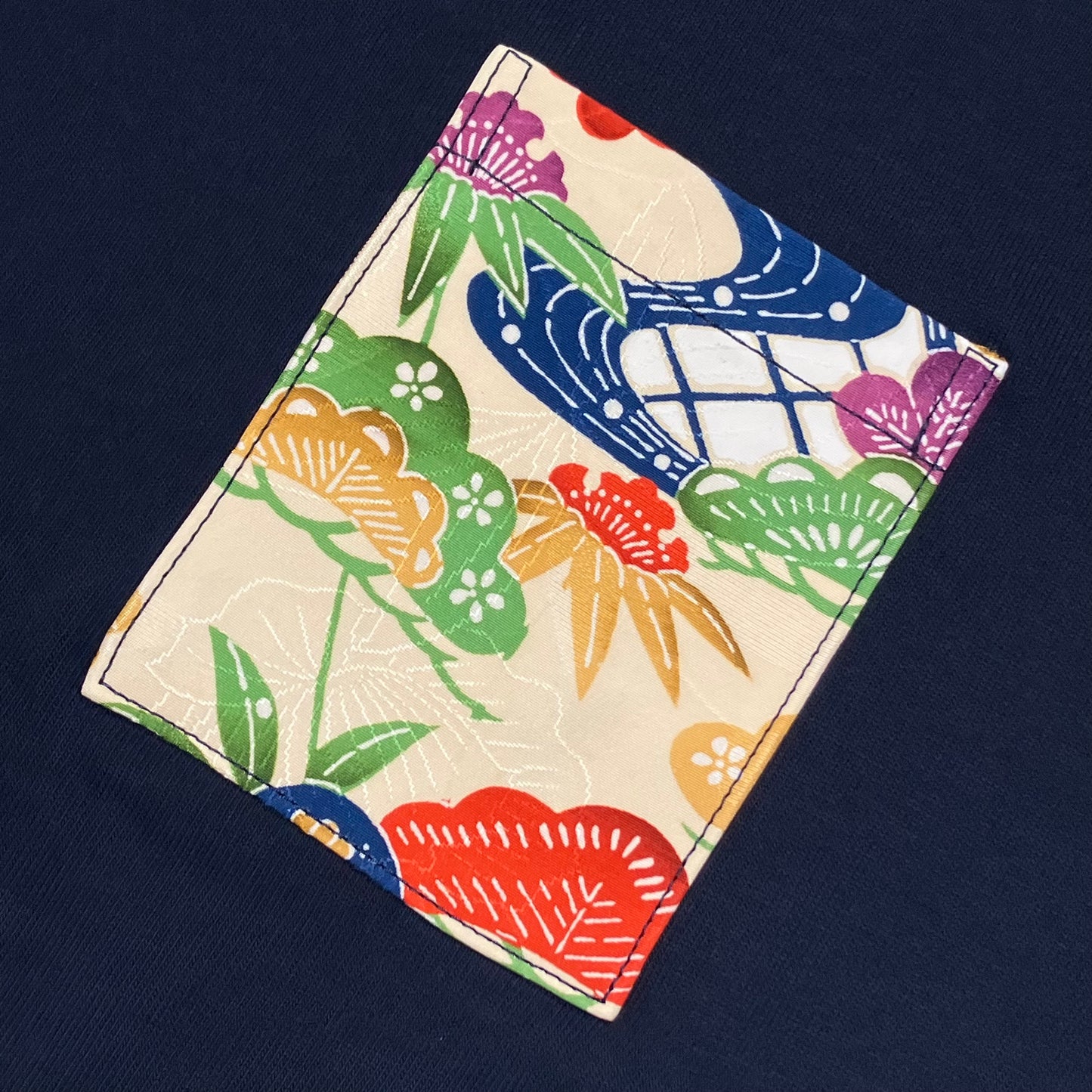 【Size:XL】Kimono T-shirt, Navy 29