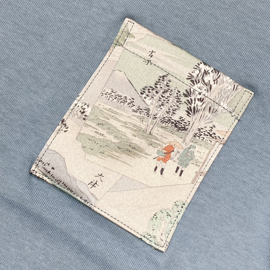 【Size:S】Kimono T-shirt, Sky Blue 30