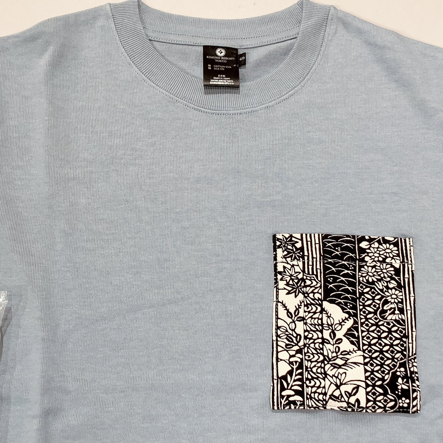 【Size:S】Kimono T-shirt, Sky Blue 32