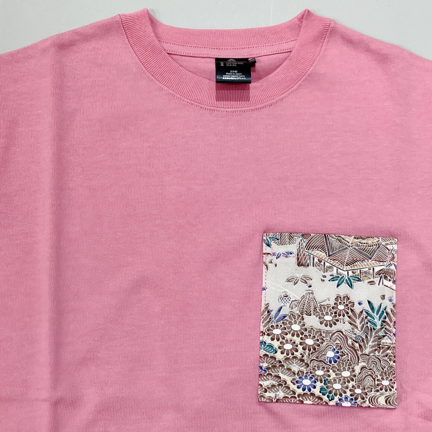 【Size:S】Kimono T-shirt,Pink 04