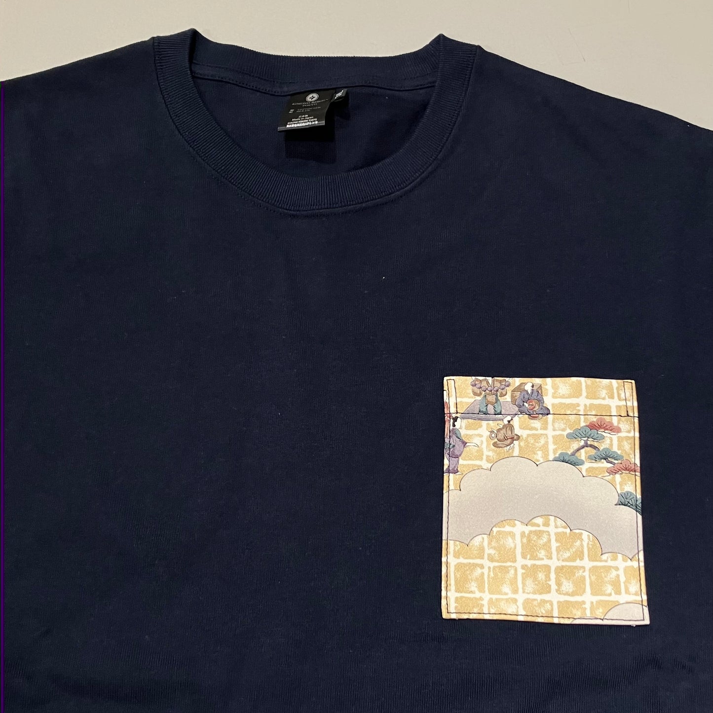 【Size:3XL】着物Tシャツ Navy 04