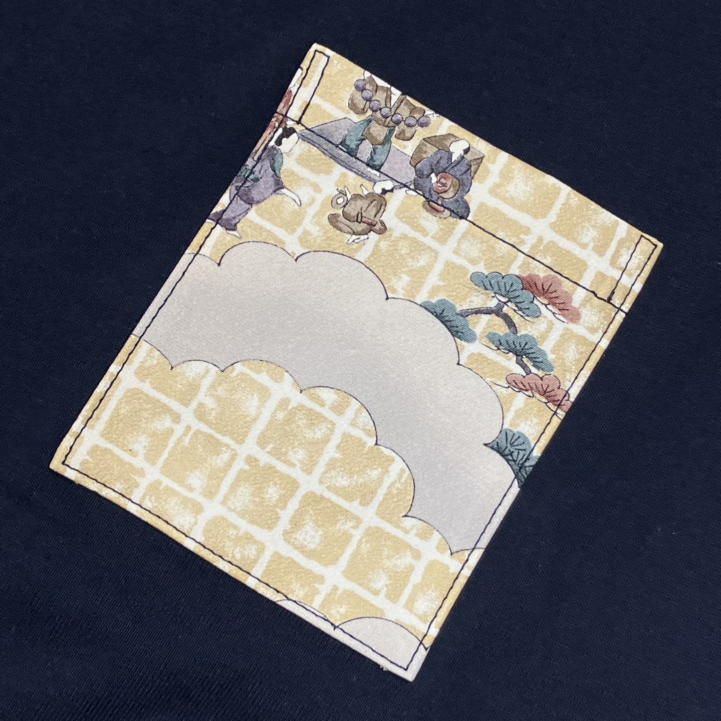 【Size:3XL】着物Tシャツ Navy 04