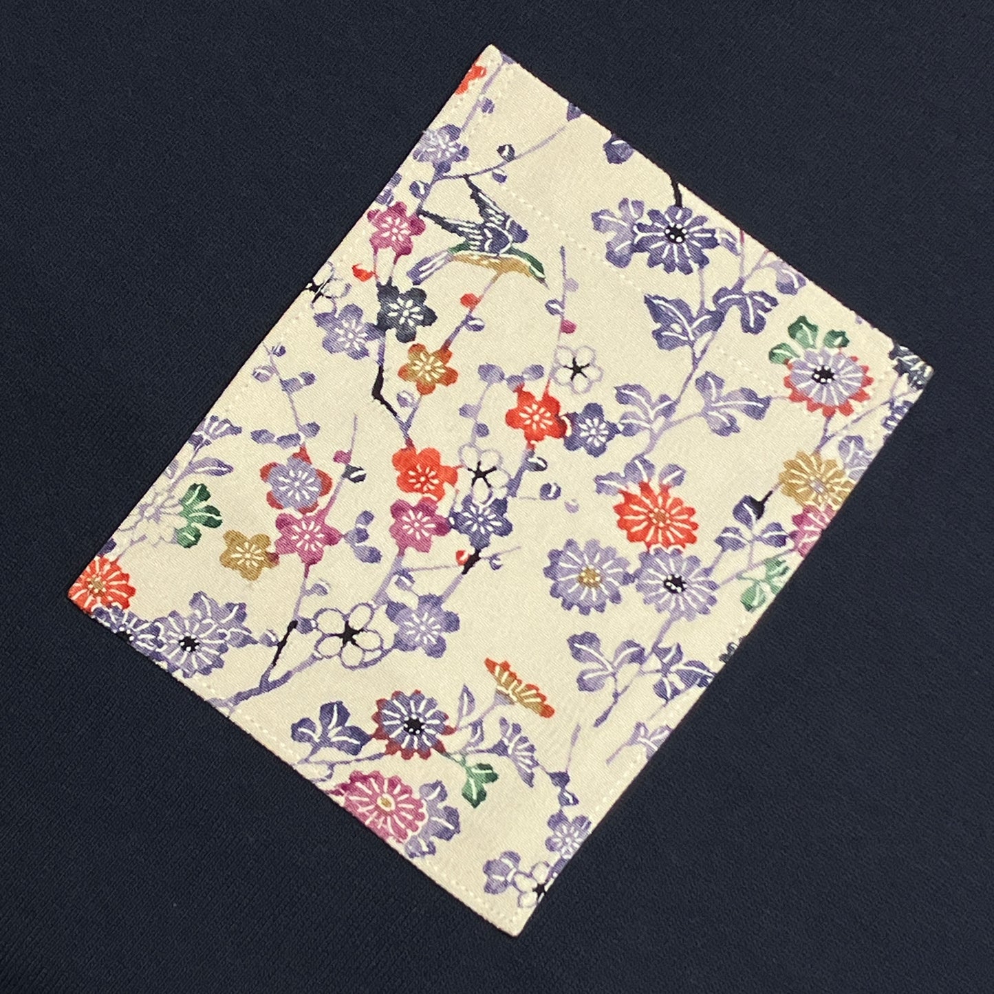 【Size:3XL】Kimono T-shirt, Navy 053