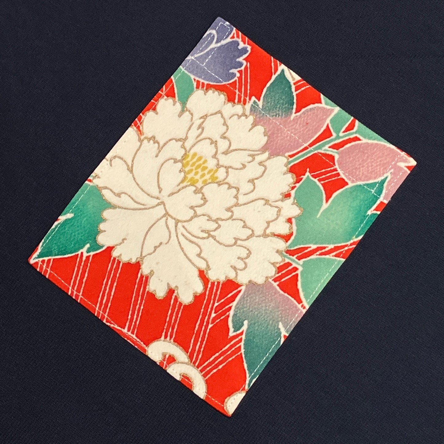 【Size:3XL】Kimono T-shirt, Navy 054