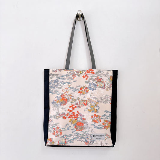 Kimono Tote with depth Navy 03
