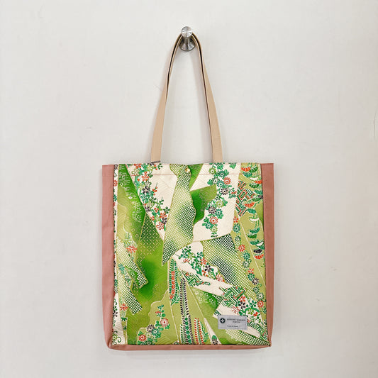 Kimono Tote with depth Pink05