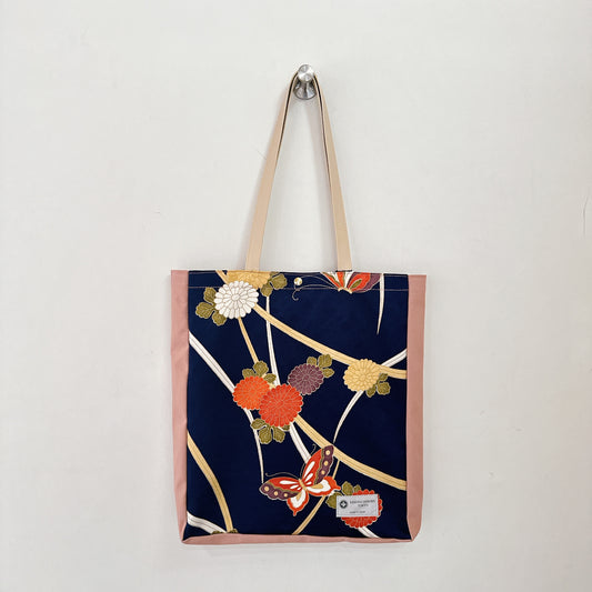 Kimono Tote with depth Pink06