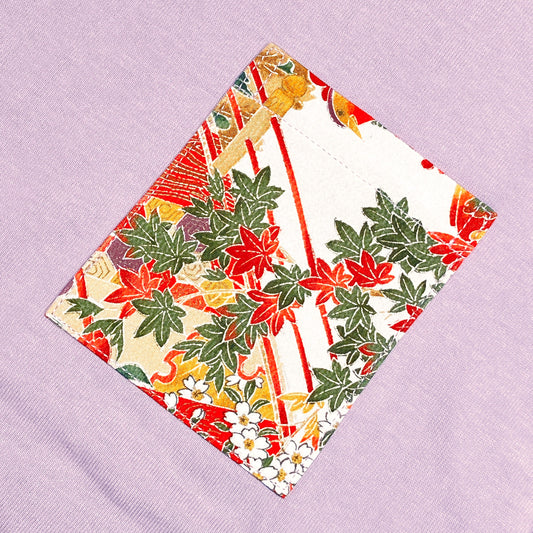 【Size:XL】Kimono T-shirt, Purple 051