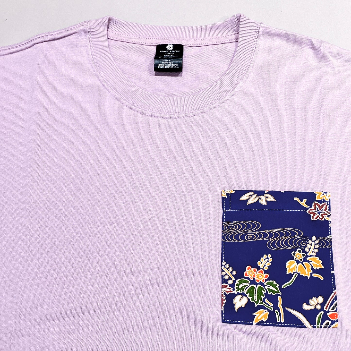 【Size:XL】Kimono T-shirt, Purple 052
