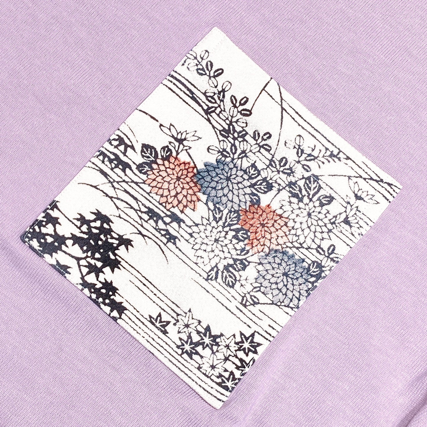 【Size:L】Kimono T-shirt, Purple 060