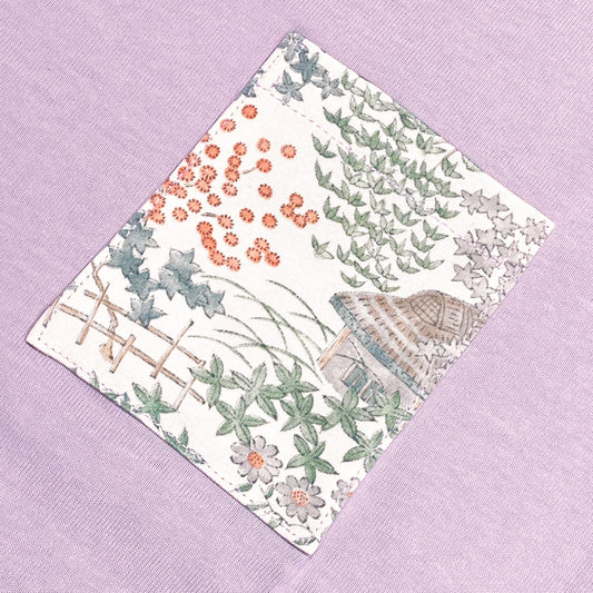 【Size:L】Kimono T-shirt, Purple 057