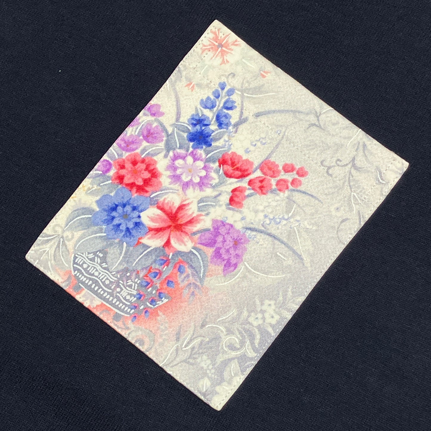 【Size:XL】Kimono T-shirt, Navy 056
