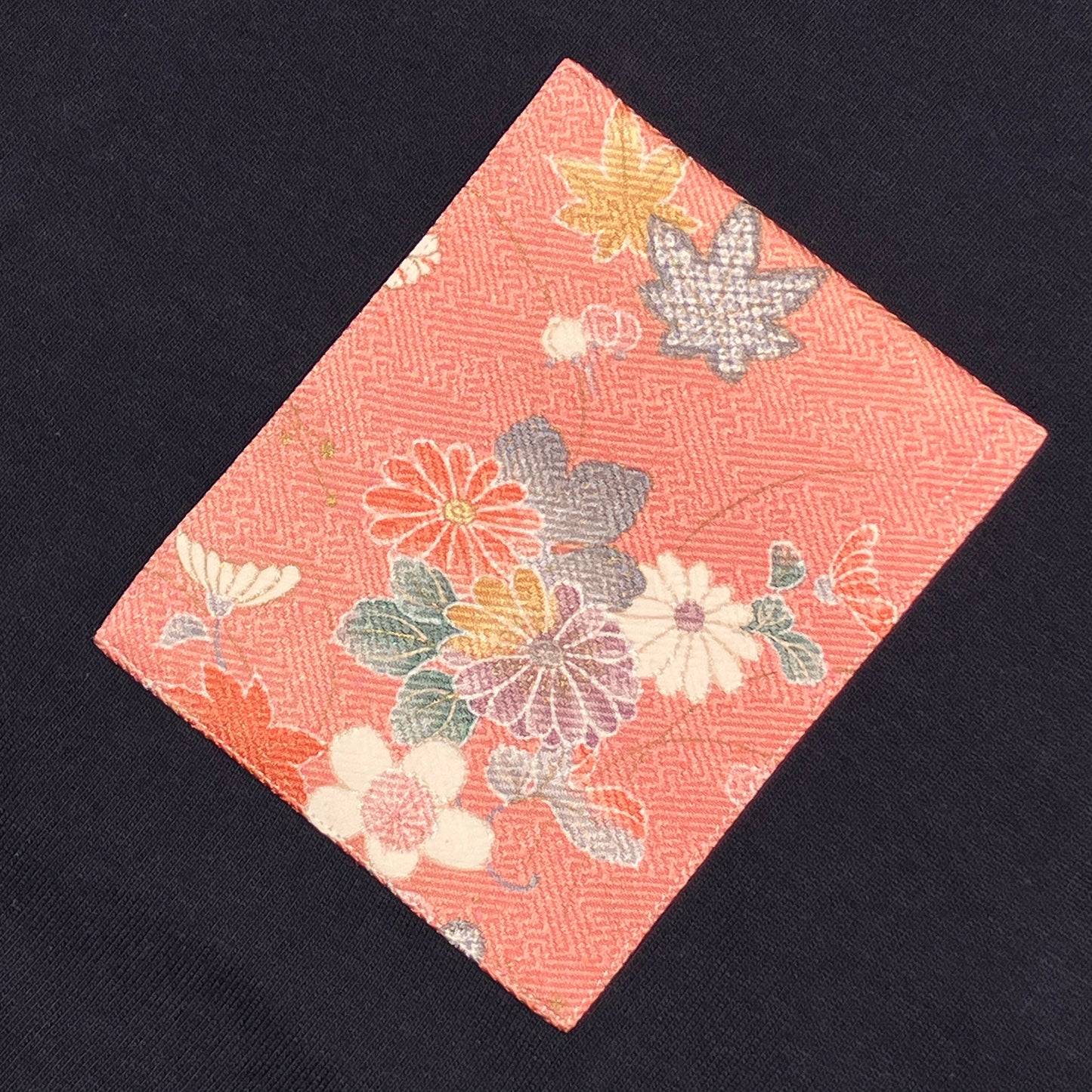 【Size:XL】Kimono T-shirt, Navy 058