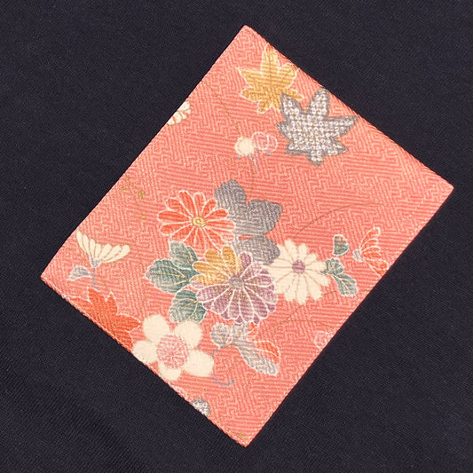 【Size:XL】Kimono T-shirt, Navy 058