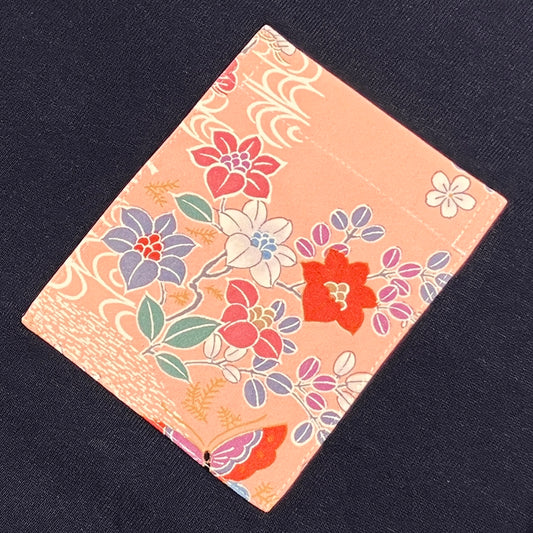 【Size:XL】Kimono T-shirt, Navy 060