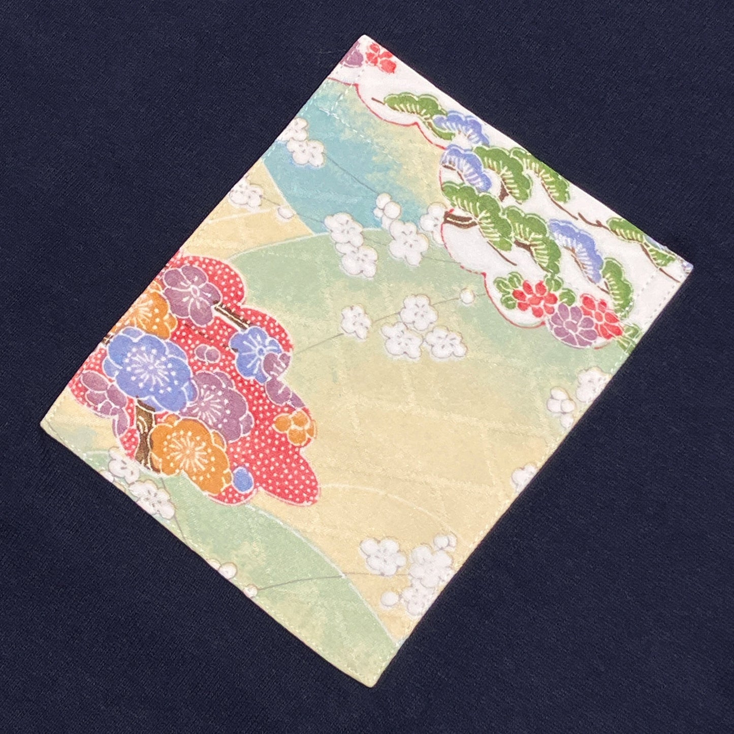 【Size:XL】Kimono T-shirt, Navy 062