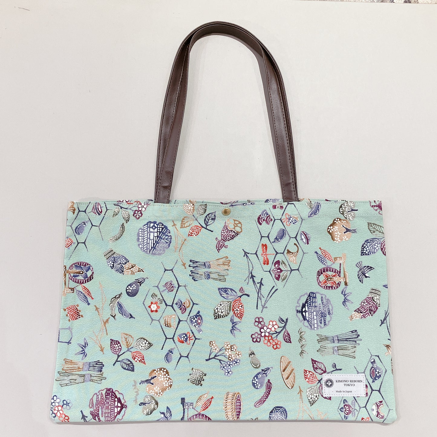 Kimono Tote Bag (w/button), 169