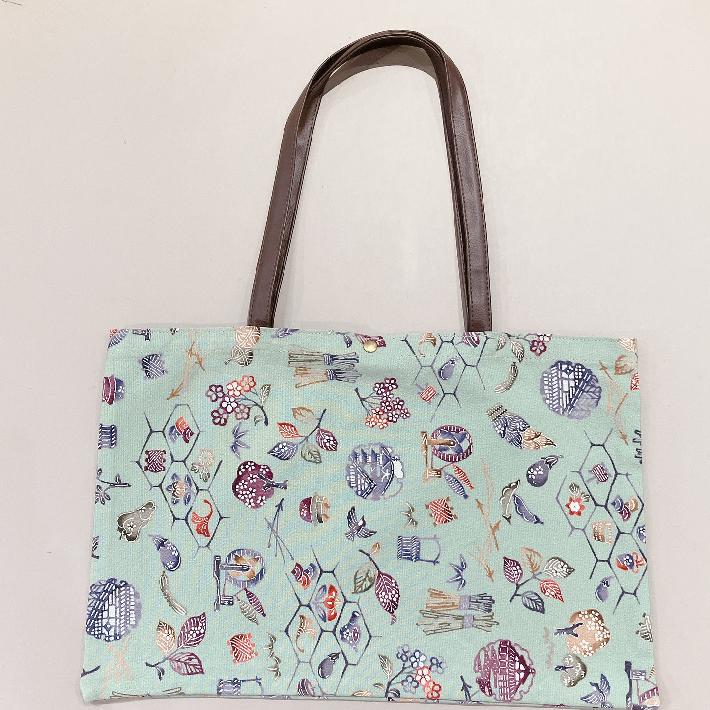 Kimono Tote Bag (w/button), 169