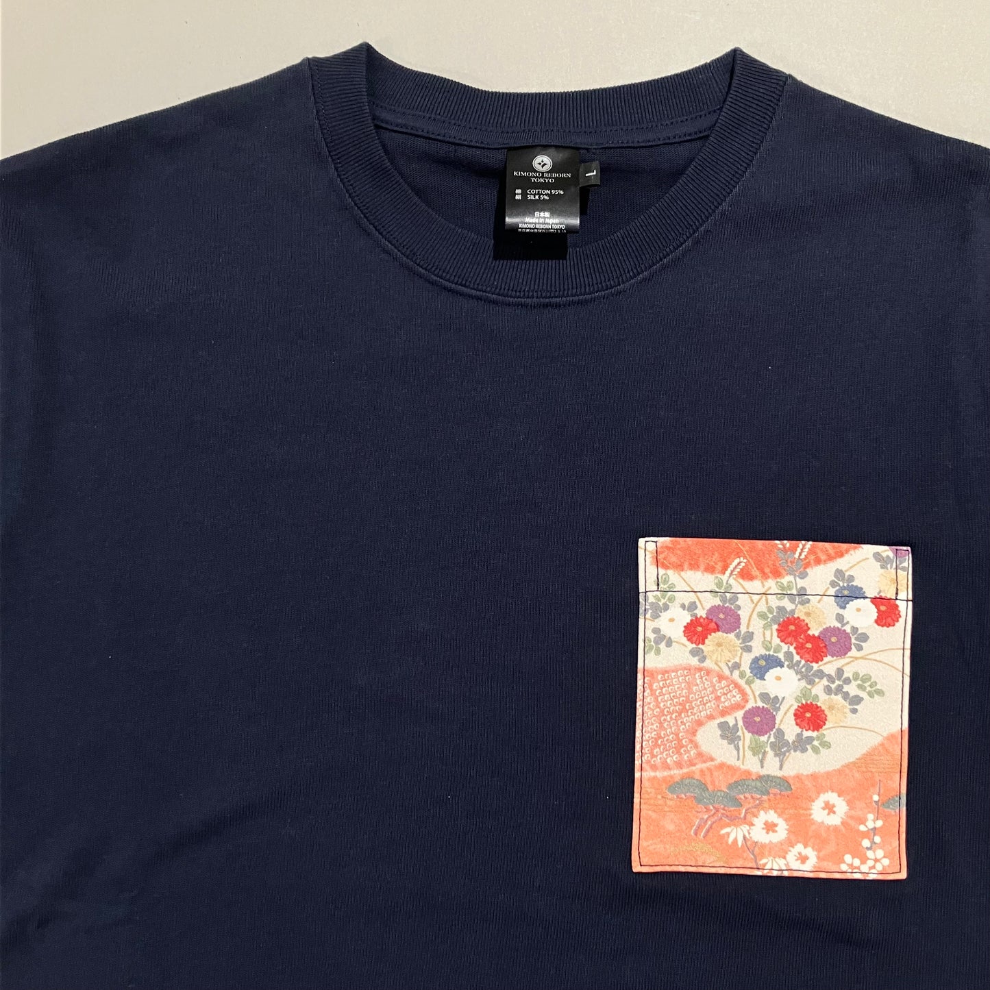 【Size:L】Kimono T-shirt, Navy 32