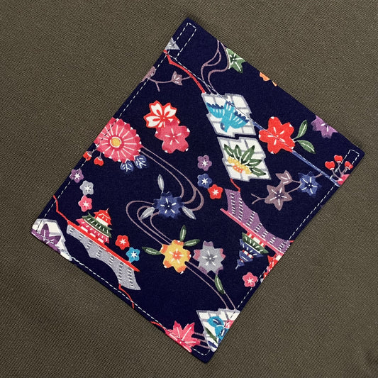 【Size:XL】Kimono T-shirt, Olive 09