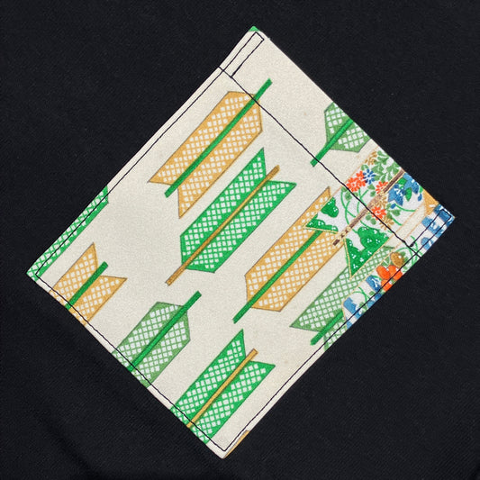 【Size:XL】Kimono T-shirt, Black 37
