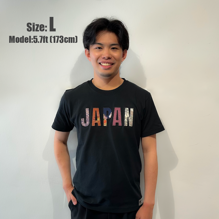 【Size:M】Kimono JAPAN T-shirt Black 01