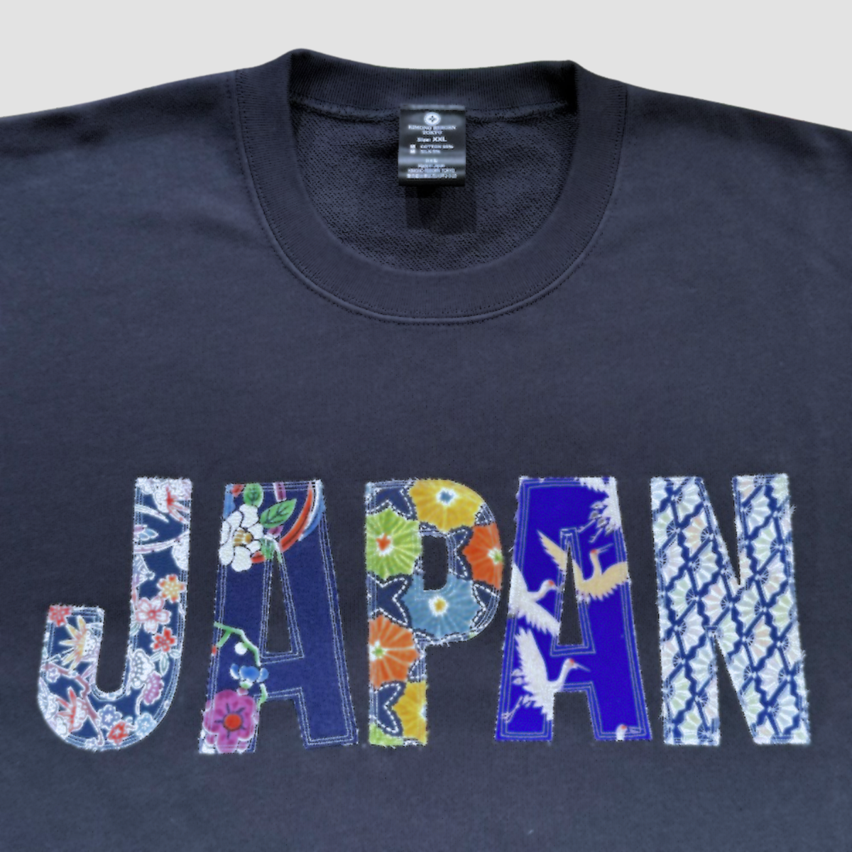 【Size:XXL】着物JAPANスウェット, Navy 20