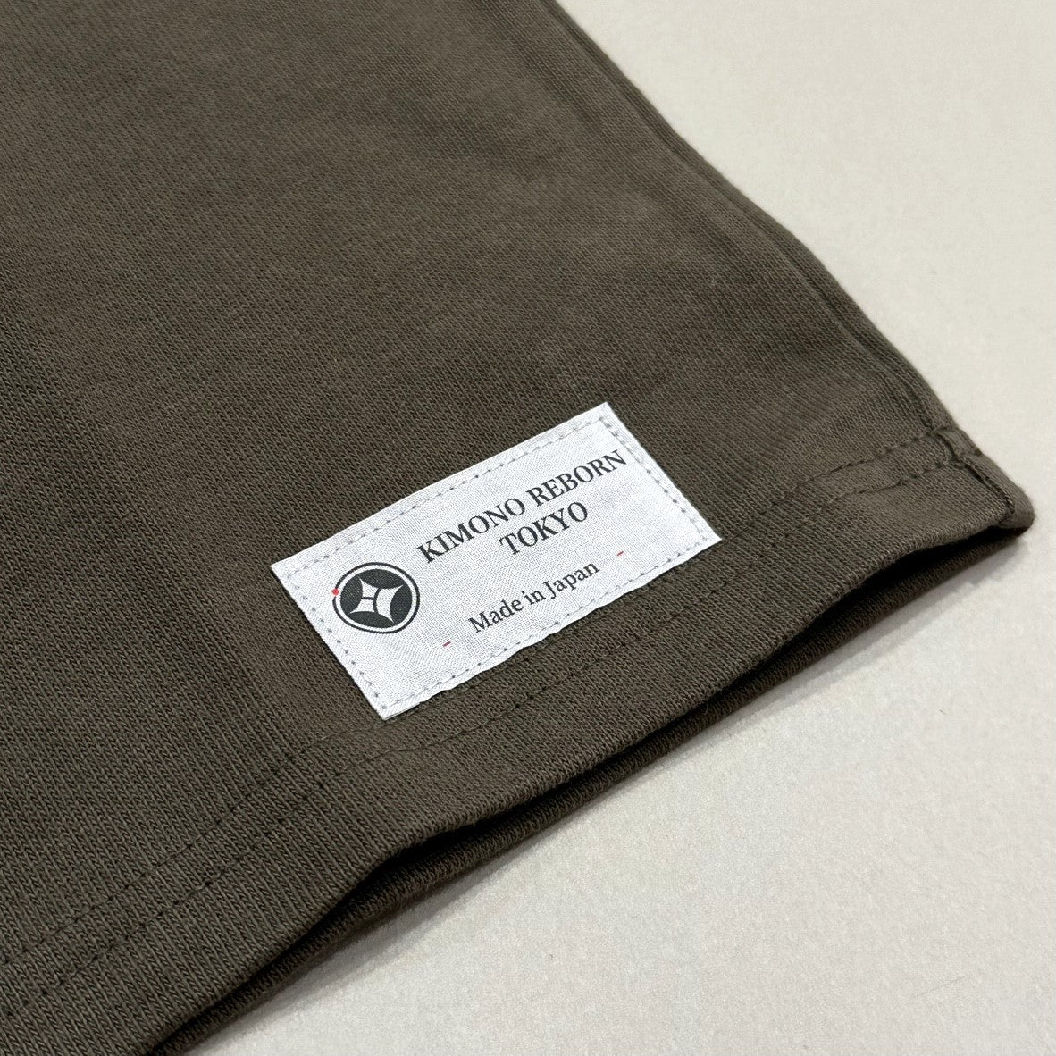 【Size:M】着物Tシャツ  Olive 053